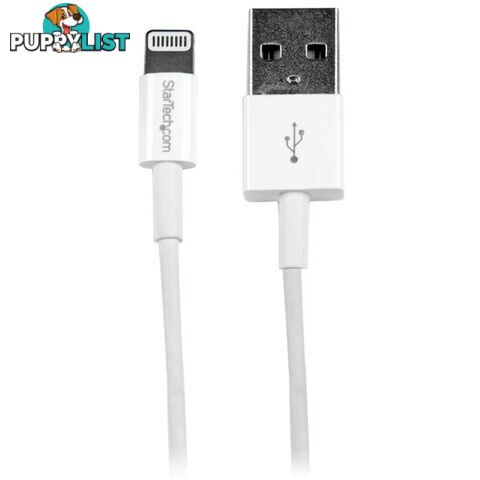 StarTech USBLT1MWS 1m White Slim Lightning to USB Cable - StarTech - 065030857482 - USBLT1MWS