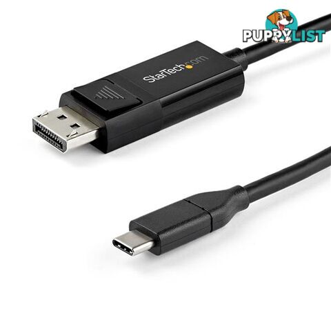 Startech CDP2DP142MBD 6.6 ft. (2 m)â¯USB-C to DisplayPort 1.4 Cableâ¯- Bi-Directional - StarTech - 065030887922 - CDP2DP142MBD