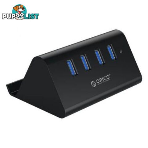 Orico SHC-U3-V2-BK-PRO 4 Port USB3.0 HUB with Phone & Tablet Stander -Black - Orico - 6936761819992 - SHC-U3-V2-BK-PRO