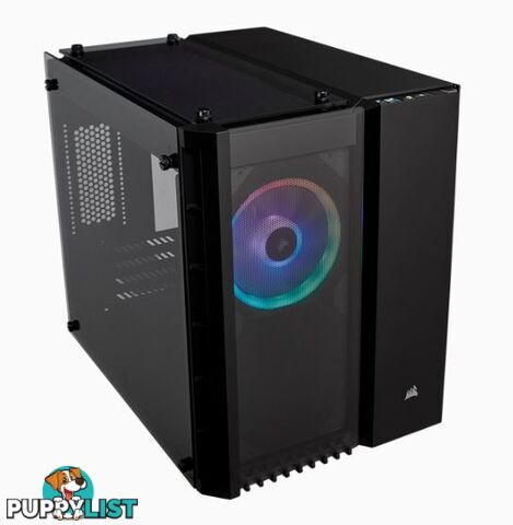 Corsair CC-9011135-WW Crystal Series 280X RGB Micro ATX Case Black - Corsair - 843591065191 - CC-9011135-WW