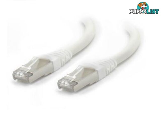 Alogic C6A-0.3-White-SH 0.3m White 10GbE Shielded CAT6A LSZH  Network Cable - Alogic - 9350784010940 - C6A-0.3-White-SH