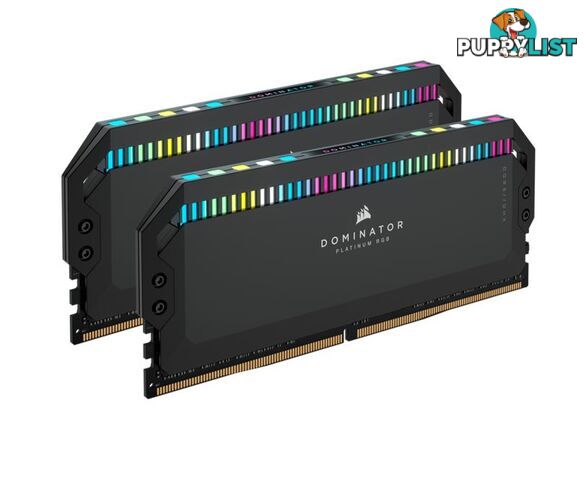 Corsair CMT64GX5M2B5200C40 Dominator Platinum RGB 64GB (2x32GB) DDR5 UDIMM 5200Mhz C40 1.25V Black Desktop Memory - Corsair - 840006660965 - CMT64GX5M2B5200C40