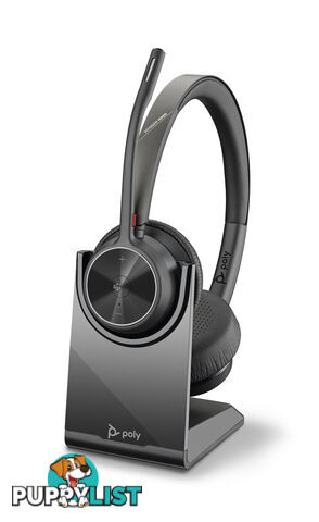 Plantronics 218476-02 Voyager 4320 MS Stereo Wireless Headset with Charge Stand, USB-A,Teams certified - Plantronics - 17229174313 - 218476-02