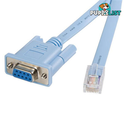 StarTech DB9CONCABL6 6 ft RJ45 to DB9 Cisco Console Cable - StarTech - 065030833660 - DB9CONCABL6