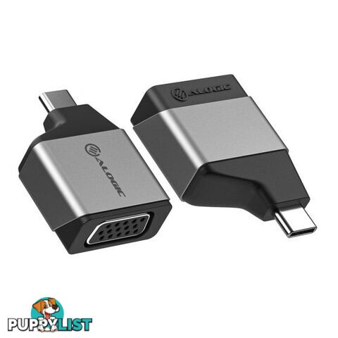 Alogic ULCVGMN-SGR Ultra MINI USB-C (Male) to VGA (Female) Adapter - Alogic - 9350784021335 - ULCVGMN-SGR