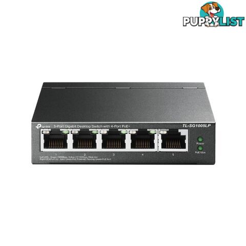 TP-Link TL-SG1005LP 5 Port Fast Etehrnet POE+ Switch - TP-Link - 6935364052720 - TL-SG1005LP