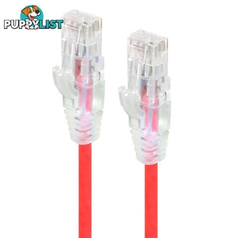 Alogic C6S-02RED 2m Red Ultra Slim Cat6 Network Cable UTP 28AWG - Alogic - 9350784011428 - C6S-02RED