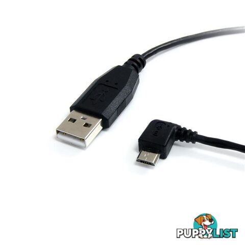 StarTech UUSBHAUB3LA 3 ft USB to Left Angle Micro USB Cable - StarTech - 065030841016 - UUSBHAUB3LA