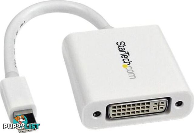 StarTech MDP2DVIW Mini DisplayPort to DVI Adapter - White - StarTech - 065030845953 - MDP2DVIW