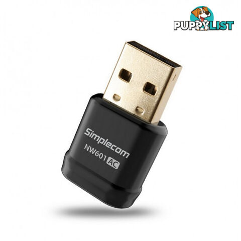 Simplecom NW601 AC600 Mini Wifi Dual Band Wireless USB Adapter - Simplecom - 9350414000969 - NW601