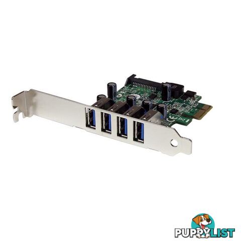 StarTech PEXUSB3S4V 4 Port PCI Express PCIe USB 3.0 Card - StarTech - 065030848961 - PEXUSB3S4V