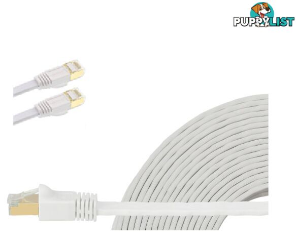 Edimax EA8-200SFW 20m White 40GbE Shielded CAT8 Network Cable - Edimax - 4717964704542 - EA8-200SFW