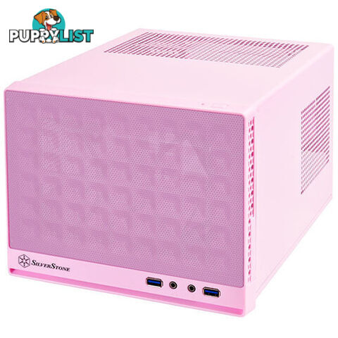 Silverstone SST-SG13P Sugo Series SG13 Pink Mini ITX Case No PSU - Silverstone - 4710007222331 - SST-SG13P