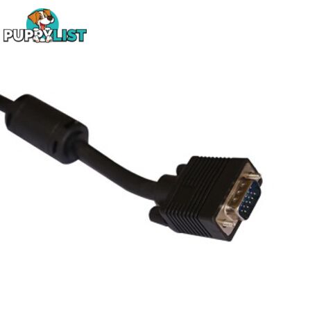 Alogic 20m VGA +3.5mm Stereo Audio M/M Monitor cable VGA-MM-20-A - Alogic - 9319866851475 - VGA-MM-20