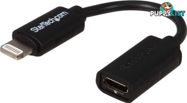 StarTech USBUBLTB Black Micro USB to Lightning Adapter - StarTech - 065030852180 - USBUBLTB