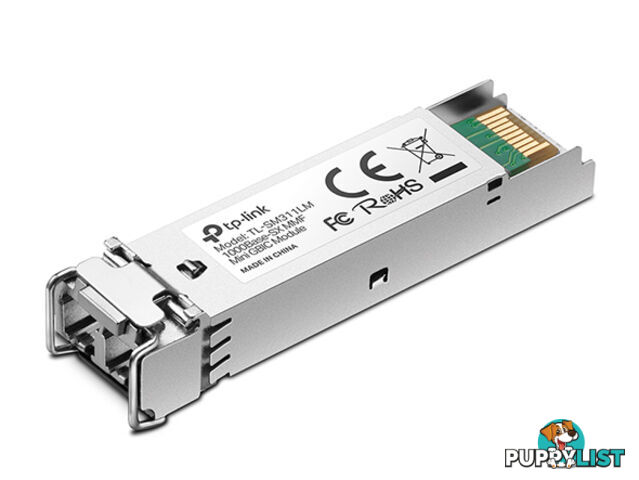 TP-Link TL-SM311LM SFP Module Multi-Mode Mini GBIC, IEEE 802.3z, LC-Type, 850nm, 0.55km Multi-mode - TP-Link - 6935364030209 - TL-SM311LM