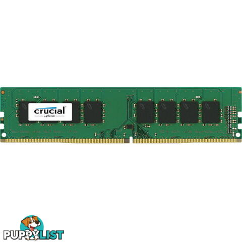 Crucial CT8G4DFS824A 8GB (1x8GB) DDR4 2400MHz UDIMM CL17 Single Ranked - Crucial - 649528776389 - CT8G4DFS824A