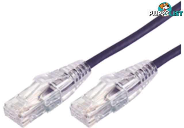 Comsol UTP-1.5-C6A-UT-PUR 1.5m RJ45 Cat 6A Ultra Thin Patch Cable - Purple - Comsol - 9332902018298 - UTP-1.5-C6A-UT-PUR