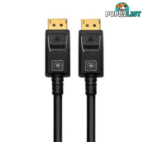 Cruxtec DP14-03-BK DisplayPort 1.4 8K Cable PVC 3m - Cruxtec - 0787303421496 - DP14-03-BK