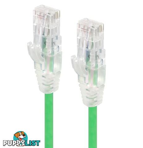 Alogic C6S-03GRN 3m Green Ultra Slim Cat6 Network Cable UTP 28AWG - Alogic - 9350784011084 - C6S-03GRN