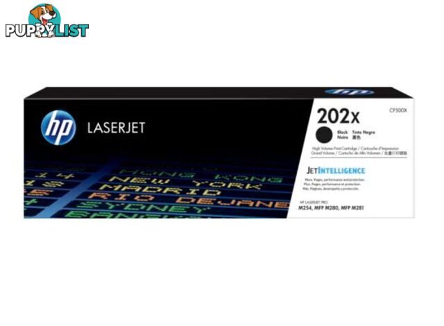 HP CF500X 202X BLK Laserjet Toner 3.2K - HP - 190781107040 - CF500X