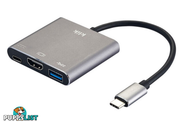 Klik KCHUCAD USB Type-C Male to HDMI/USB 3.0/USB-C Adapter - Klik - 9332902019844 - KCHUCAD