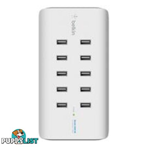 BELKIN B2B139AU 10 PORT USB CHARGER, USB-A(10), 2.4A, 1 YR WITH $5000 CEW - Belkin - 745883748211 - B2B139AU