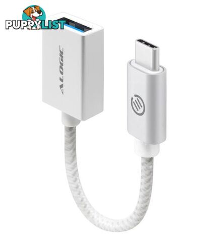 Alogic MU31CAF-SLV USB 3.1 (GEN 2) USB-A (Female) to USB-C (Male) Cable SILVER - Alogic - 9350784002488 - MU31CAF-SLV