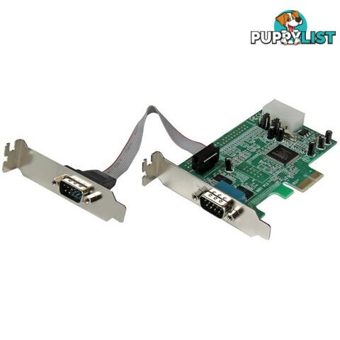 StarTech PEX2S553LP 2 Port PCI Express Serial Card LP - StarTech - 065030841757 - PEX2S553LP