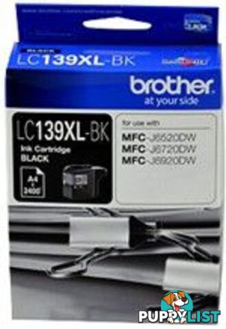 Brother LC139XL Black Ink Cartridge LC-139XLBK - Brother - 4977766724968 - LC-139XLBK