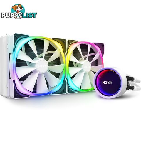 NZXT RL-KRX63-RW KRAKEN X63 WHITE RGB - 280 LIQUID COOLER - NZXT - 815671016188 - RL-KRX63-RW