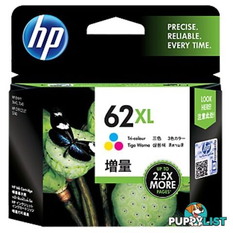 HP C2P07AA 62XL Tri-Color Ink Cartridge - HP - 888182787816 - C2P07AA