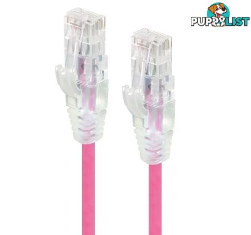 Alogic C6S-05PNK 5m Pink Ultra Slim Cat6 Network Cable UTP 28AWG - Alogic - 9350784011657 - C6S-05PNK