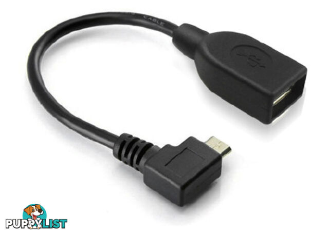 Alogic USB2-MCAB-RTADP Right Angle 30cm Micro USB Male to USB Type A Female - Alogic - 9350784006271 - USB2-MCAB-RTADP