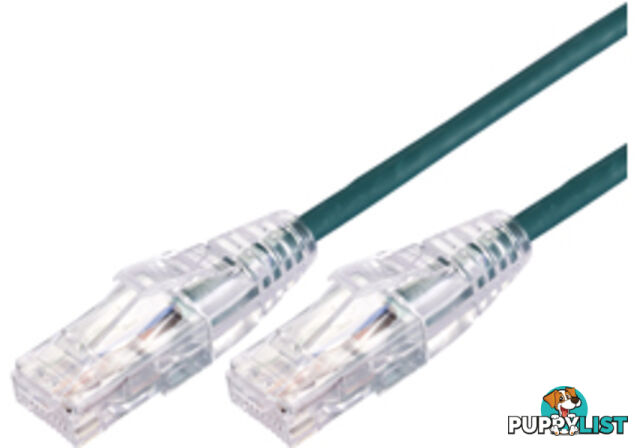 Comsol UTP-01-C6A-UT-GRN 1m RJ45 Cat 6A Ultra Thin Patch Cable - Green - Comsol - 9332902018151 - UTP-01-C6A-UT-GRN