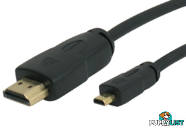 Comsol HDMI-C4-02 2M High Speed Micro HDMI Cable with Ethernet - version 1.4 - Comsol - 9332902002020 - HDMI-C4-02