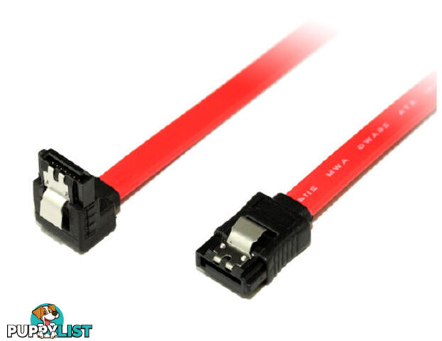 Alogic SS2-50 50cm 7-pin 180degree to 90degree 1-Device Serial ATA Cable - Alogic - 9350784004857 - SS2-50