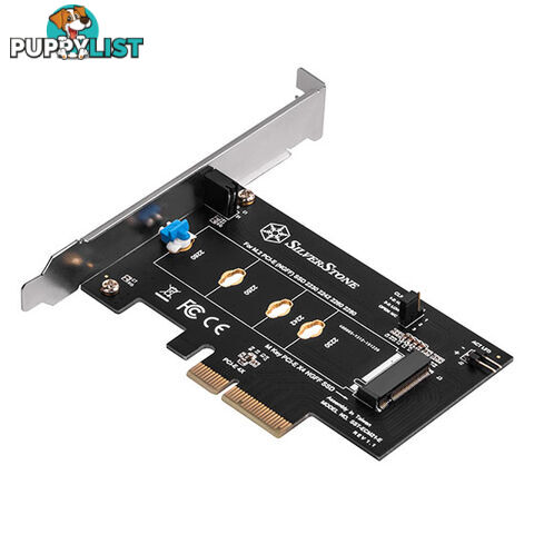 Silverstone SST-ECM21-E M.2 NVME SSD NGFF to PCIe x4 Screwless Adapter - Silverstone - 844761020132 - SST-ECM21-E