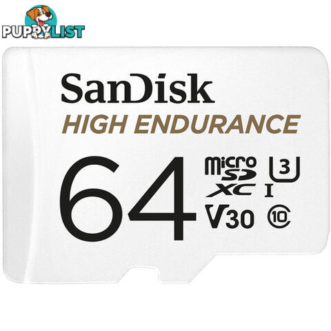 Sandisk SDSQQNR-064G-GN6IA 64G High Endurance MicroSD Card - Sandisk - 619659173081 - SDSQQNR-064G-GN6IA