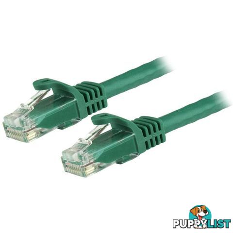 StarTech N6PATC5MGN 5m Green Snagless UTP Cat6 Patch Cable - StarTech - 065030860079 - N6PATC5MGN