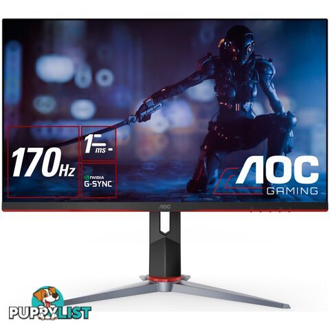 AOC Q27G2S/D 27' IPS 170Hz, 1ms, QHD 2560 x 1440, 350 cd/m2, HDR 400, HDMI 2.2 x 2, DP 2.2 x 1 Gaming Monitor - AOC - 4717385946354 - Q27G2S/D