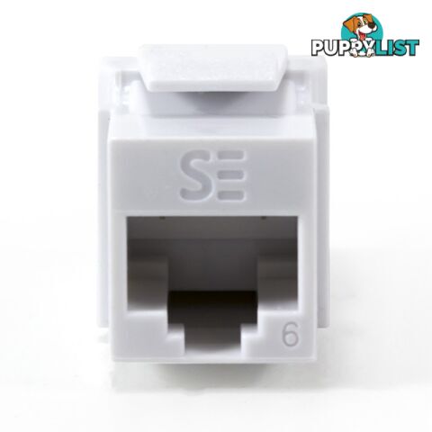 Severedge KSUC6Q-WH Universal cat6 UTP RJ45 Modular Keystone Jack - Serveredge - 9352399004000 - KSUC6Q-WH