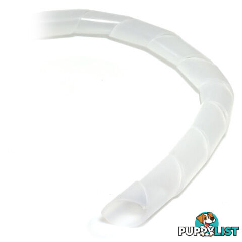 Alogic SCW2010WHT Ty-It 10m Spiral Cable Wrap for Cable Management - 20mm/White - Alogic - 9350784000293 - SCW2010WHT