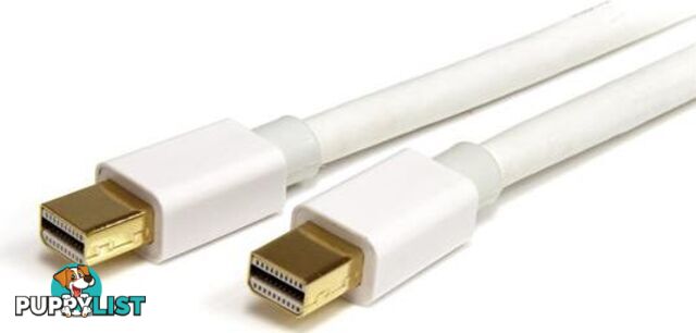 StarTech MDPMM2MW 2m 6 ft White Mini DisplayPort Cable M/M - StarTech - 065030846127 - MDPMM2MW