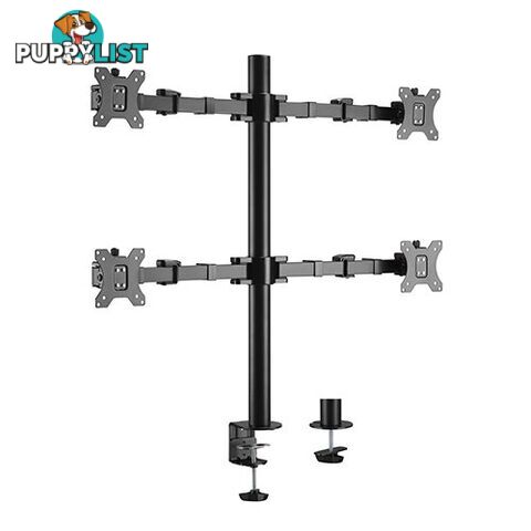 Brateck LDT33-C048 Quad Monitors Affordable Steel Articulating Monitor Arm 17-32' 9kg - Brateck - 6956745161671 - LDT33-C048