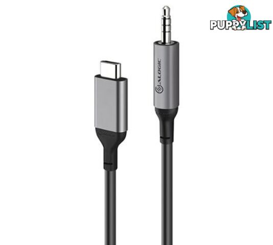 Alogic ULC35A1.5-SGR Ultra 1.5 USB-C Male to 3.5MM Audio (Male) Cable - Alogic - 9350784016171 - ULC35A1.5-SGR