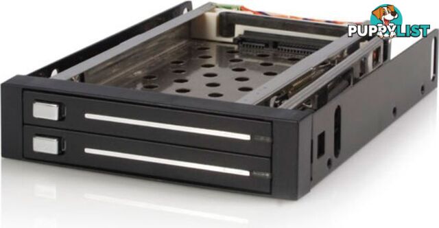 StarTech HSB220SAT25B 2 Drive 2.5in Trayless SATA Mobile Rack - StarTech - 065030827980 - HSB220SAT25B