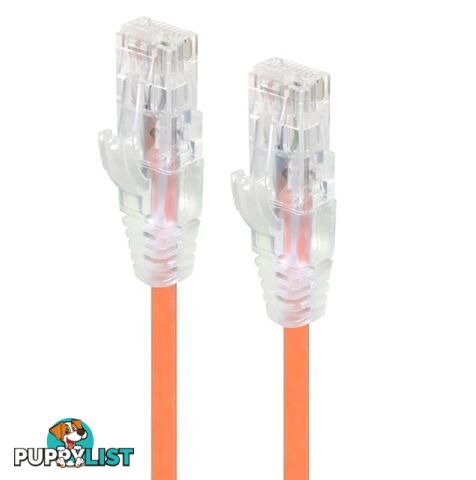 Alogic C6S-05ORN 5m Orange Ultra Slim Cat6 Network Cable UTP 28AWG - Alogic - 9350784011510 - C6S-05ORN