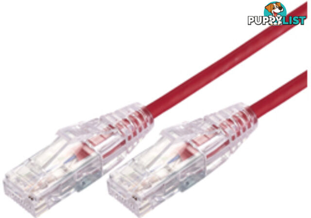 Comsol UTP-05-C6A-UT-RED 5m RJ45 Cat 6A Ultra Thin Patch Cable - Red - Comsol - 9332902018601 - UTP-05-C6A-UT-RED