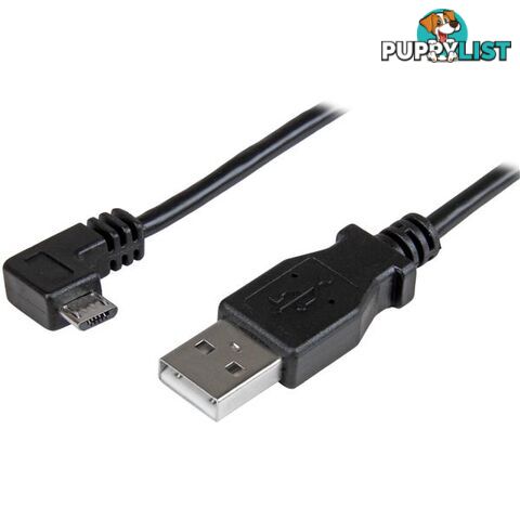 StarTech USBAUB2MRA 6ft Angled Micro-USB Charge & Sync Cable - StarTech - 065030863155 - USBAUB2MRA